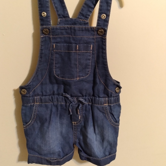 Old Navy Denim Short Overalls - Picture 1 of 3